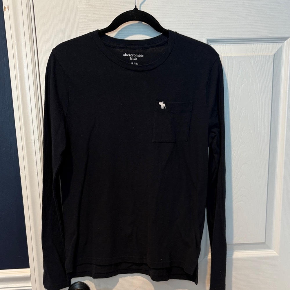 Abercrombie Kids Navy Long Sleeve Tee